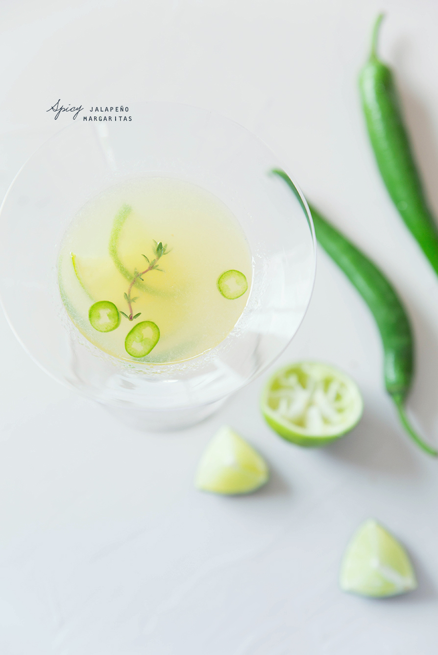 Spicy Jalapeno Margaritas ©‎Fraise & Basilic