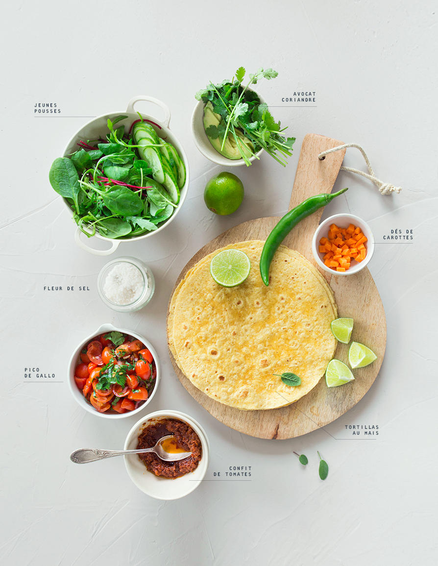 Vegetables Tacos ©‎Fraise & Basilic