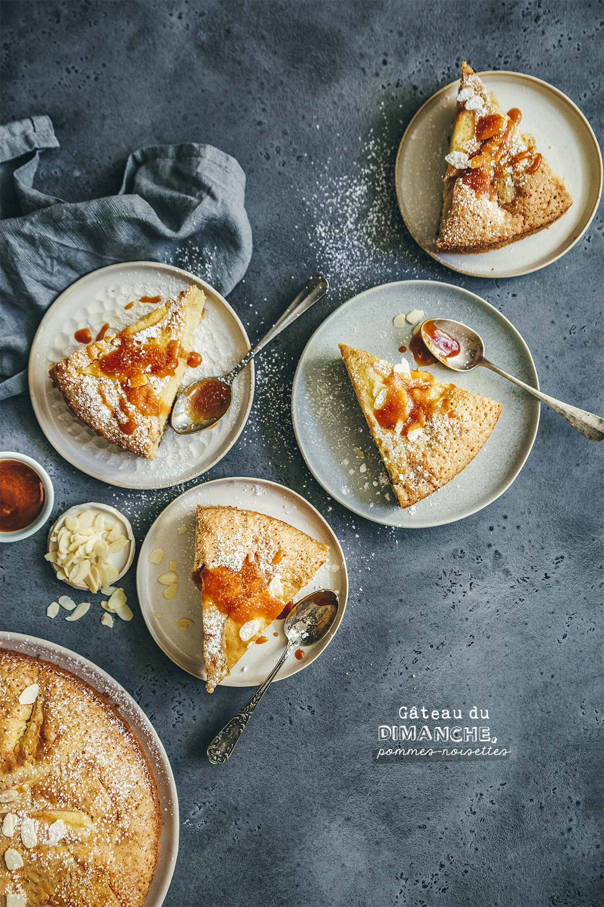 Gateau Du Dimanche Pommes Noisettes Fraise Basilic