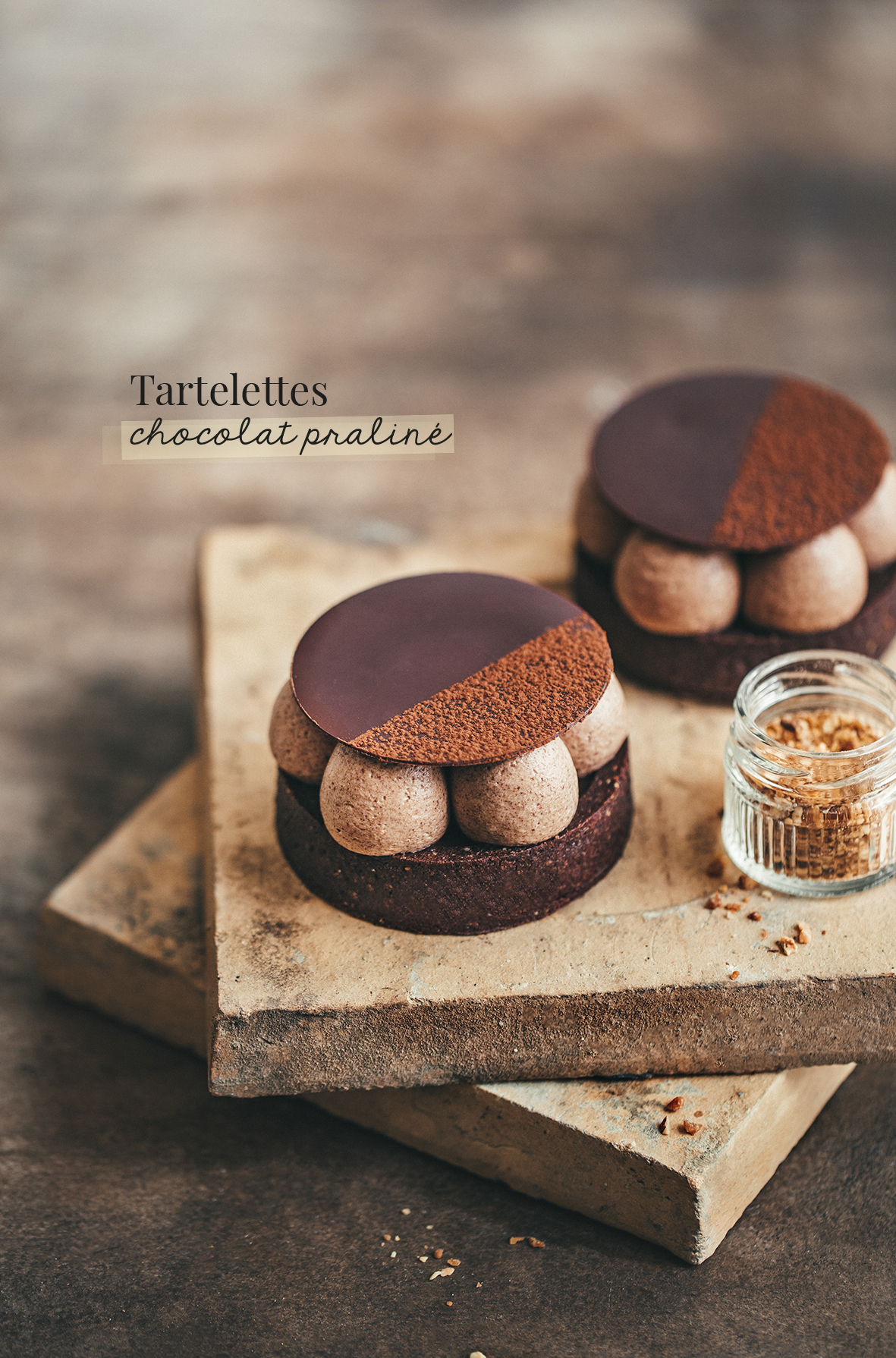 Tartelettes chocolat praliné ©Sandrine Saadi